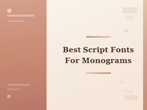 The Art of Monogramming: Script Font Style
